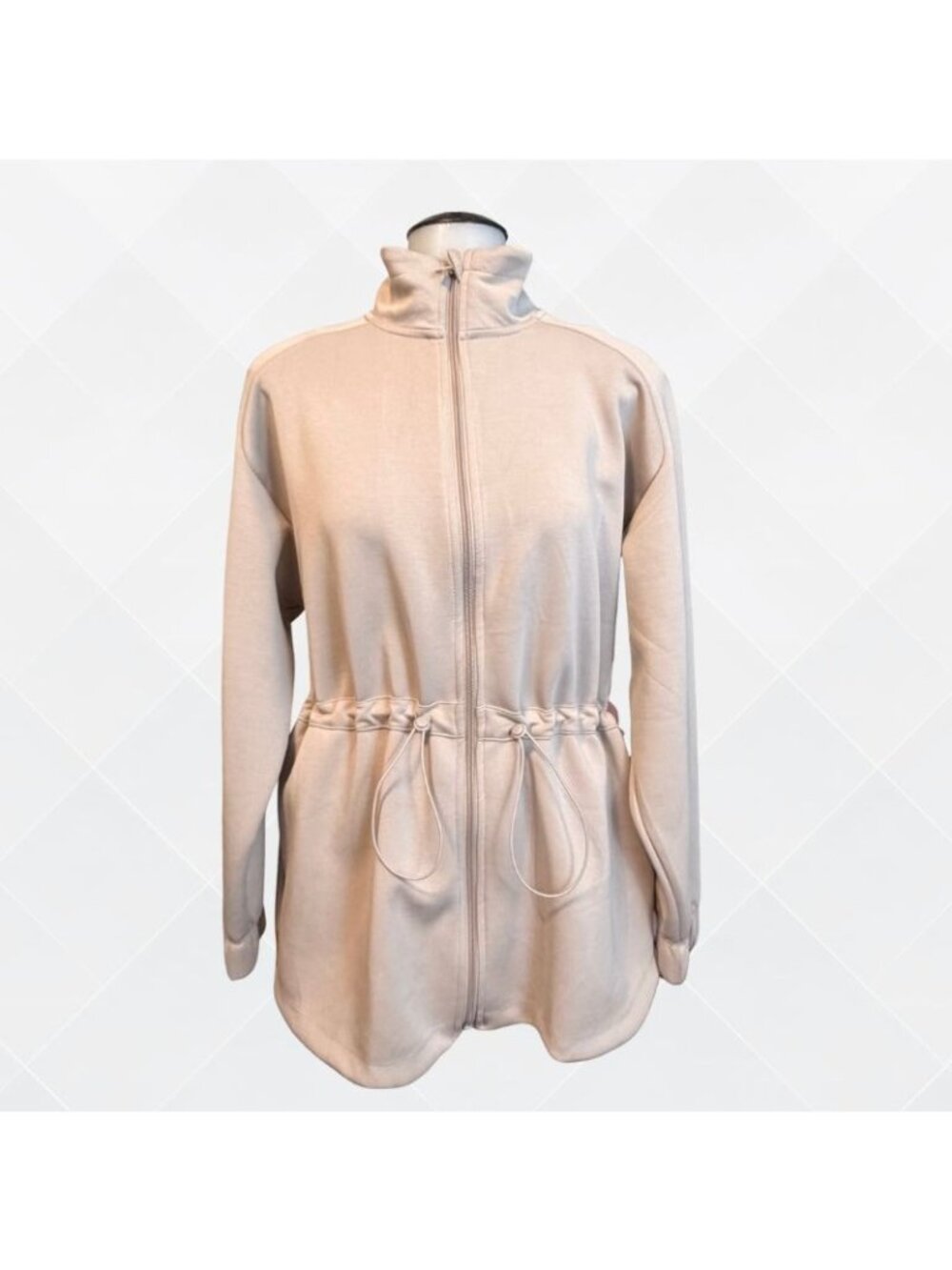 All In Motion™ Airy Sleek Full-Zip Jacket – Light Taupe | Size S | NWT | WJK-100